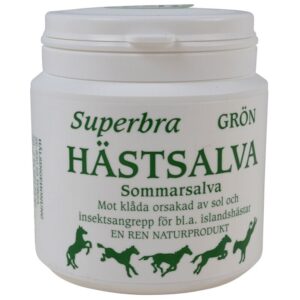 Superbra Hästsalva Sommarsalva från Superbra hästsalva, naturprodukt för hästar.