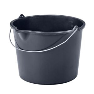 Svart plastbalja från mmother 5 liter.