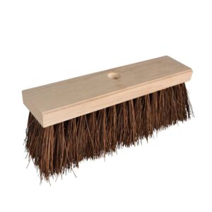 Rejäl trädgårdsborste med trähandtag från GardenJoy.