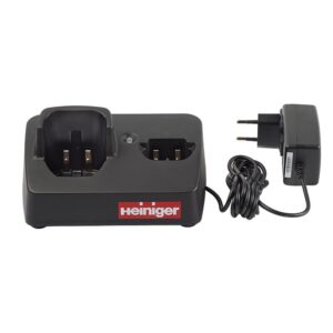 Dubbel laddstation Heininger för laddning av elektronik.