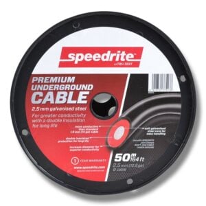 Speedrite premium underground kabel 2.5 mm galvaniserad stålrör kabel.