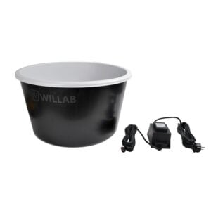 Avloppsrenare Willab Black plastbytta och elaggregat.