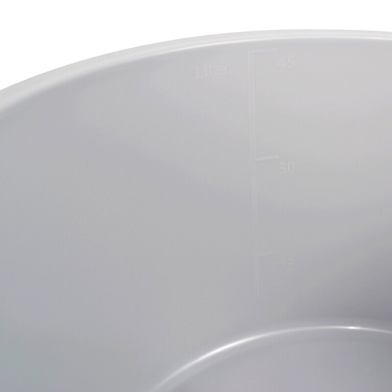 601414-4 Filnamn: vit Hammarplast köksbehållare med mätlinje.