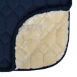 Filtryd Carolina Herrera Dofttäcke för hästar, elegant design, svart och beige, mjukt material, vinterfoder, bekvämt, hög kvalitet, hästtillbehör.