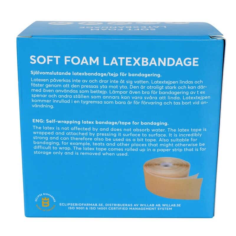 603118-3 Omniplast Latexbandage Soft Foam Latexbandage Förband.
