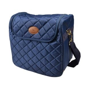 Sissy-Bag Furgetio Farm kylväska med quiltat mönster blå.