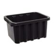 Svart plastkasse från Förvaring och Organisation.