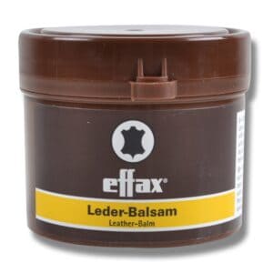 Effax Leder-Balsam vintage stängd burk.