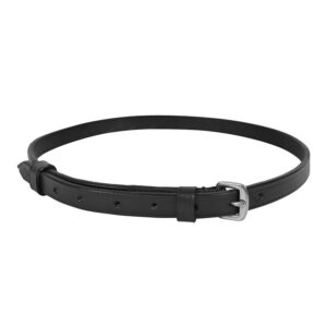 Gantederunder i svart läder för hundar från PetPerfect.