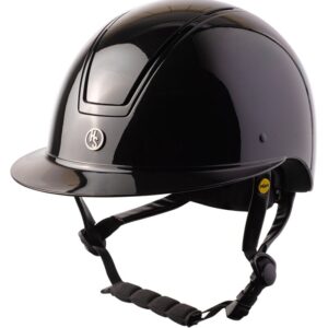 Köp Ridhjälm MIPS Vision Glossy för säker ridning i svart, storlek S 52-54 cm. MIPS-skyddssystem för extra skydd.